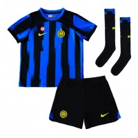Inter Milan Alessandro Bastoni #95 Domaci Dres za djecu 2023-24 Kratak Rukav (+ Kratke hlače)